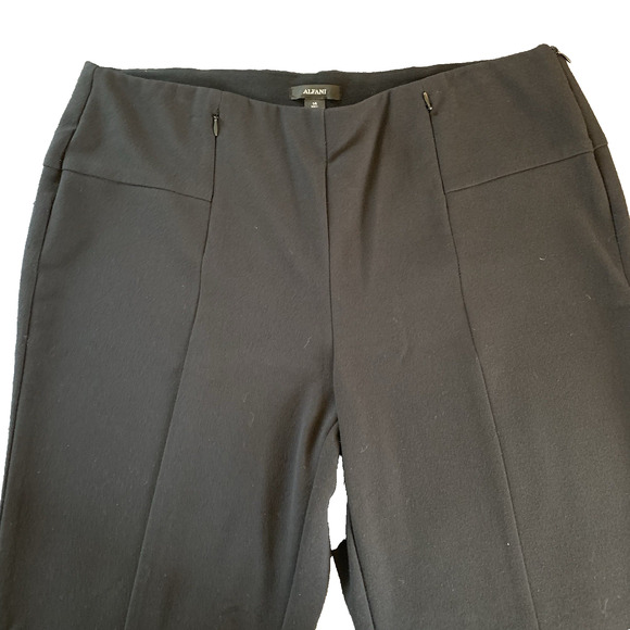 Alfani Womens Size 14 Black Polyester Blend Career Dress Pants 29.5" Inseam - Picture 5 of 14